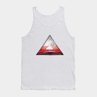 Pyramid Red Shadow Silhouette Anime Style Collection No. 470 Tank Top